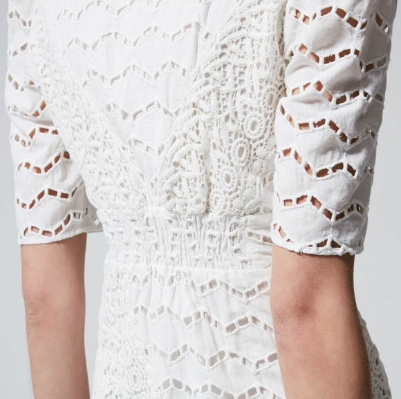 The Kooples | Embroidered Fit-And-Flare Mini Dress - Picture 15 of 16